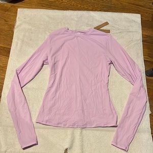 SKIMS Fits Everybody Long Sleeve T-Shirt in Sugar Plum